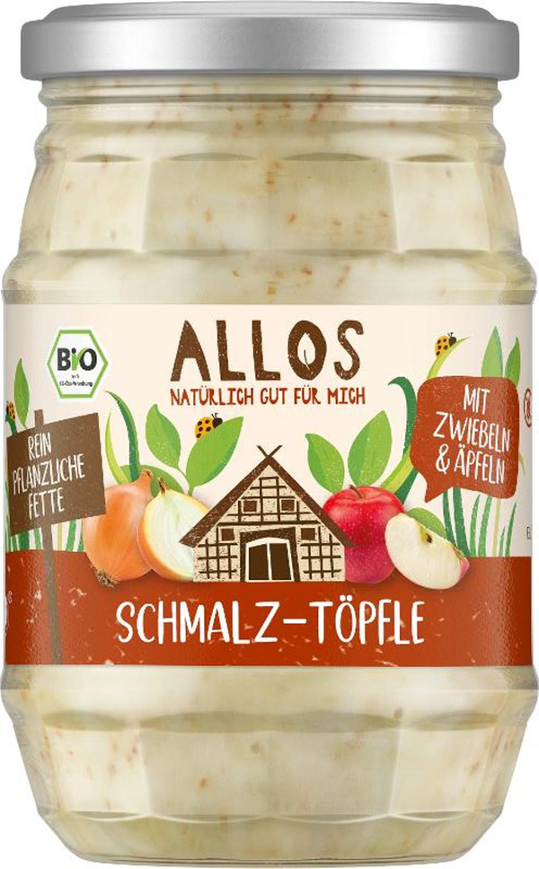 Produktfoto zu Schmalz Töpfle mit Zwiebeln und Äpfeln von Allos