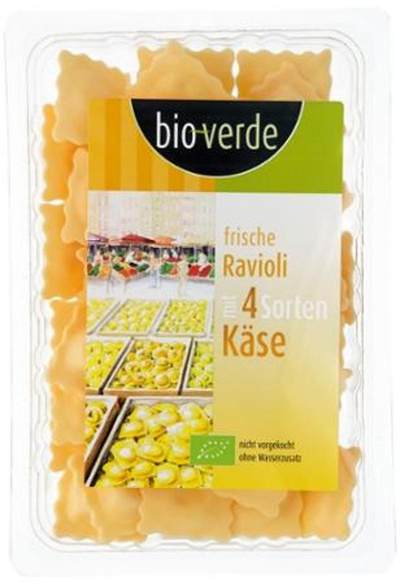 Produktfoto zu Ravioli mit 4 Sorten Käse von bio-verde