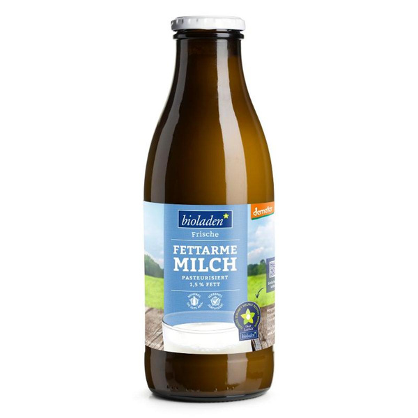 Produktfoto zu fettarme Milch, Flasche 1,5% von bioladen