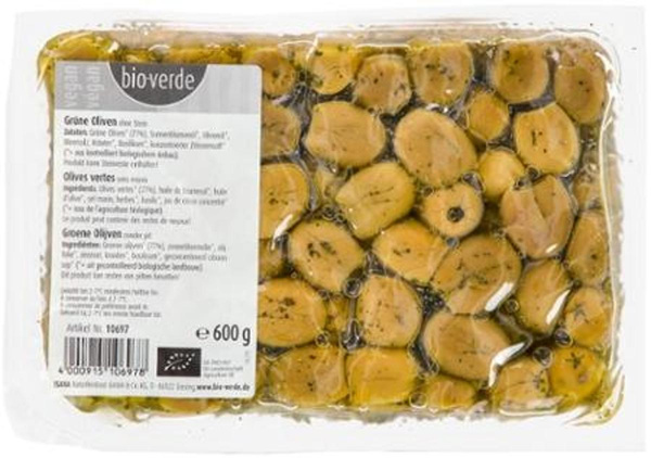 Produktfoto zu Grüne Oliven ohne Stein von bio-verde