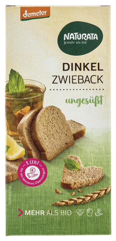 Produktfoto zu Dinkel-Zwieback ungesüßt von Naturata