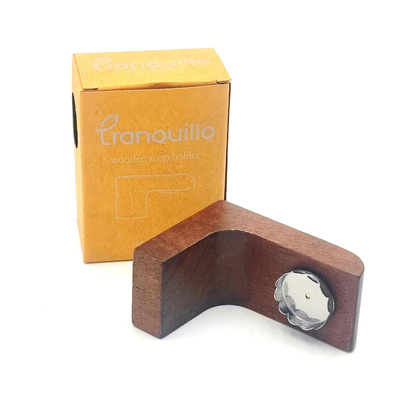 Produktfoto zu Seifenhalter Walnuss mit Magnet