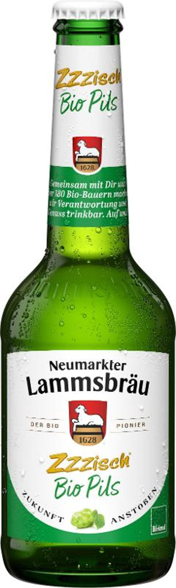 Produktfoto zu 10er Kasten Lammsbräu Bio-Pils Zzzisch