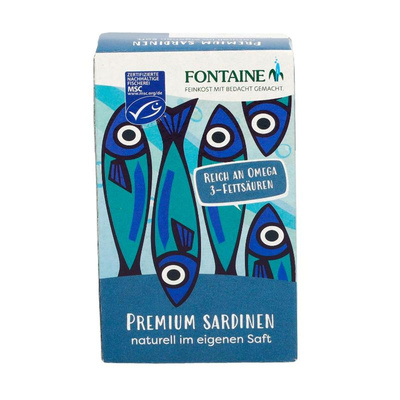 Produktfoto zu Sardinen Premium Natur in eigenem Saft von Fontaine