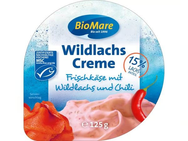 Produktfoto zu Frischcreme Wildlachs & Chili von Bio Mare