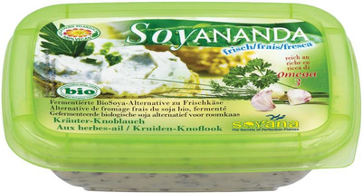 Produktfoto zu Soja Frischkäse Kräuter-Knoblauch von Soyana