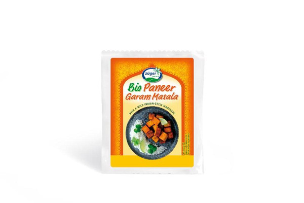 Produktfoto zu Indischer Grill- und Bratkäse Paneer Garam Masala von Züger Frischkäe AG
