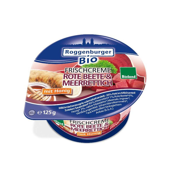 Produktfoto zu Frischcreme Rote Beete-Meerrettich von Roggenburger