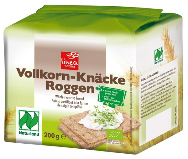 Produktfoto zu Vollkorn-Knäcke Roggen von Linea natura