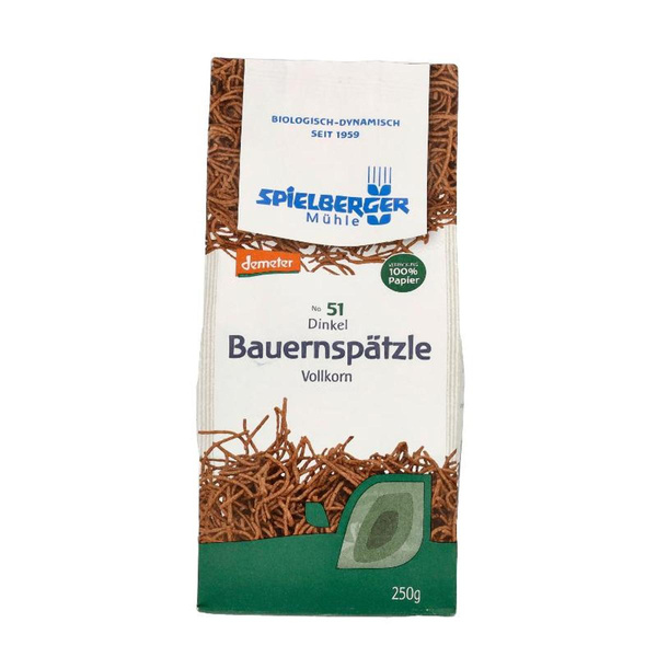 Produktfoto zu Dinkel Vollkorn Bauernspätzle von Spielberger