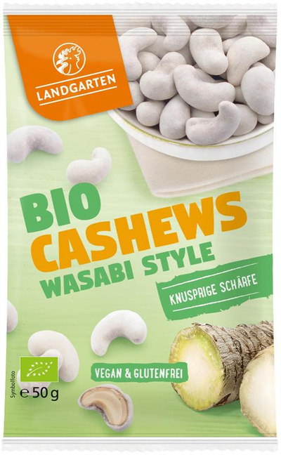 Produktfoto zu Wasabi Cashews von Landgarten