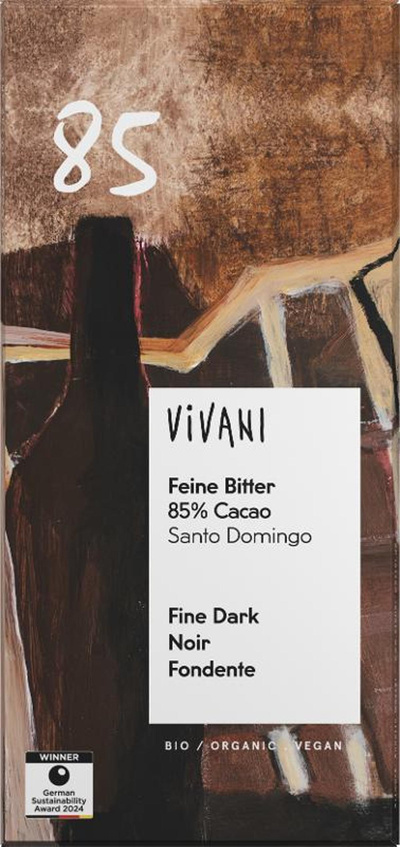 Produktfoto zu Feine Bitter Schokolade 85% von Vivani