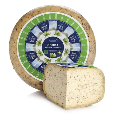 Produktfoto zu Gouda Knoblauch & Basilikum, 50% von bioladen