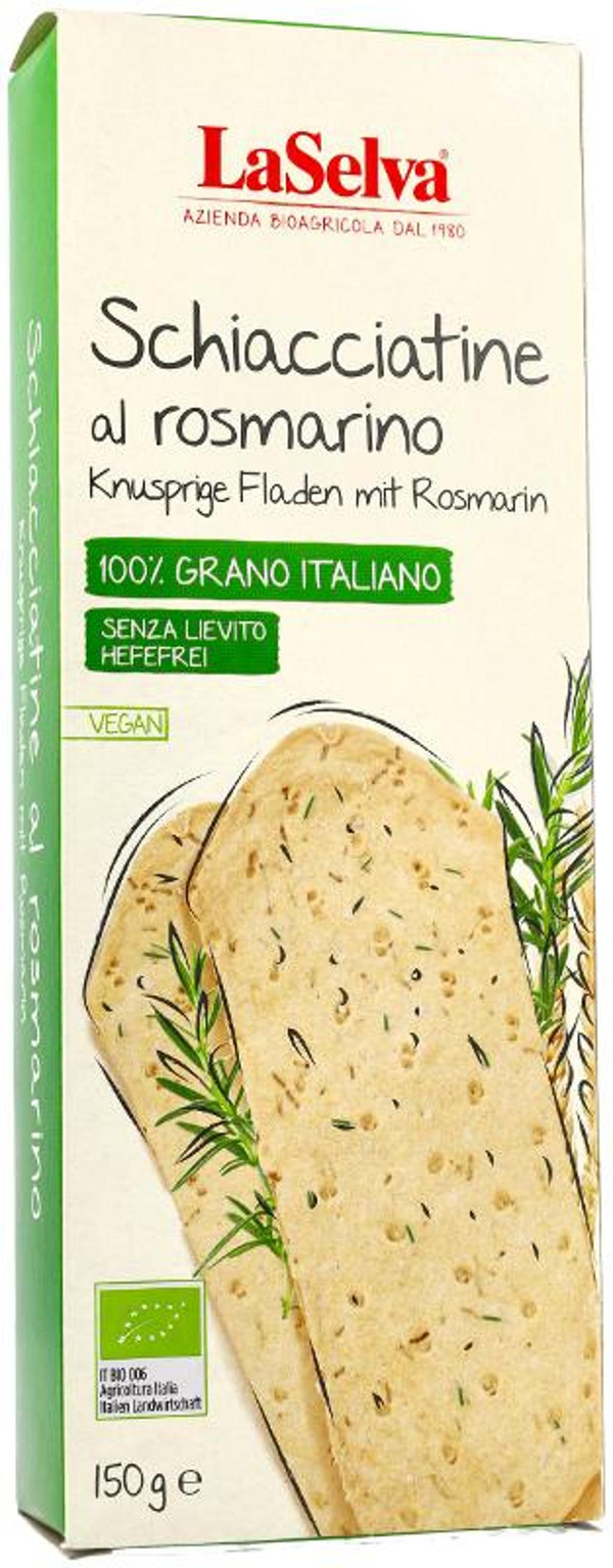 Produktfoto zu Schiacciatine al rosmarino knusprige Fladen mit Rosmarin von LaSelva