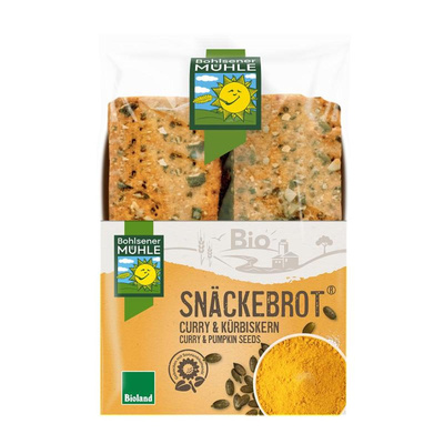 Produktfoto zu Curry Kürbiskern Snäckebrot von Bohlsener Mühle