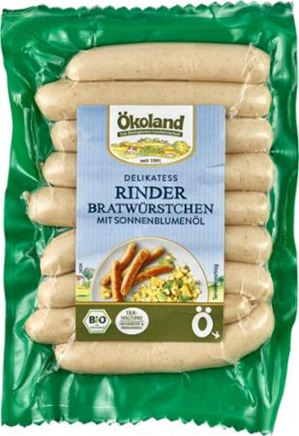 Produktfoto zu Delikatess Rinder-Bratwürstchen von Ökoland