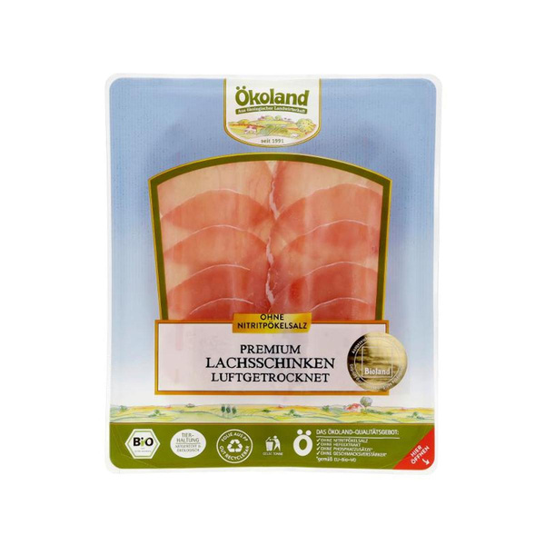 Produktfoto zu Lachsschinken Premium, luftgetrocknet von Ökoland
