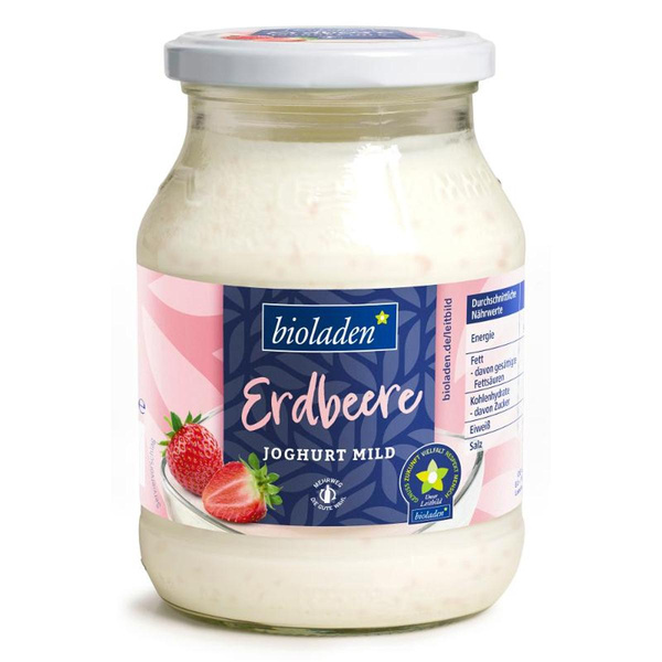 Produktfoto zu Joghurt Erdbeere 3,5% von bioladen