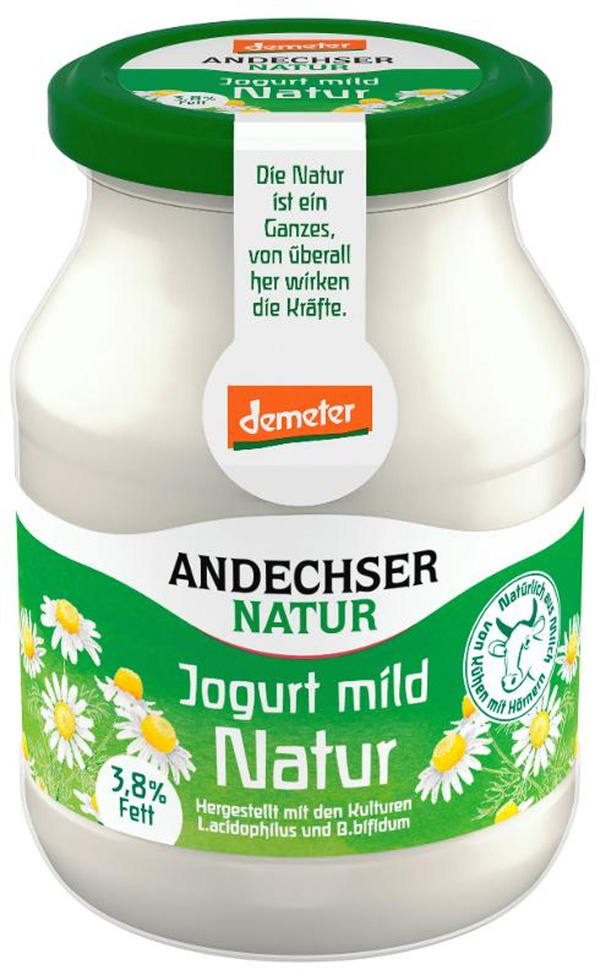 Produktfoto zu Joghurt natur Andechs 3,8 % von Andechser