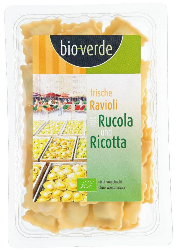 Produktfoto zu Ravioli mit Rucola & Ricotta von bio-verde
