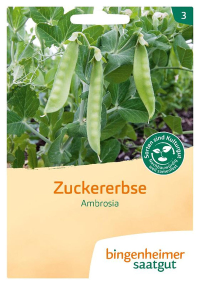 Produktfoto zu Saatgut Zuckererbse Ambrosia von Bingenheimer Saatgut