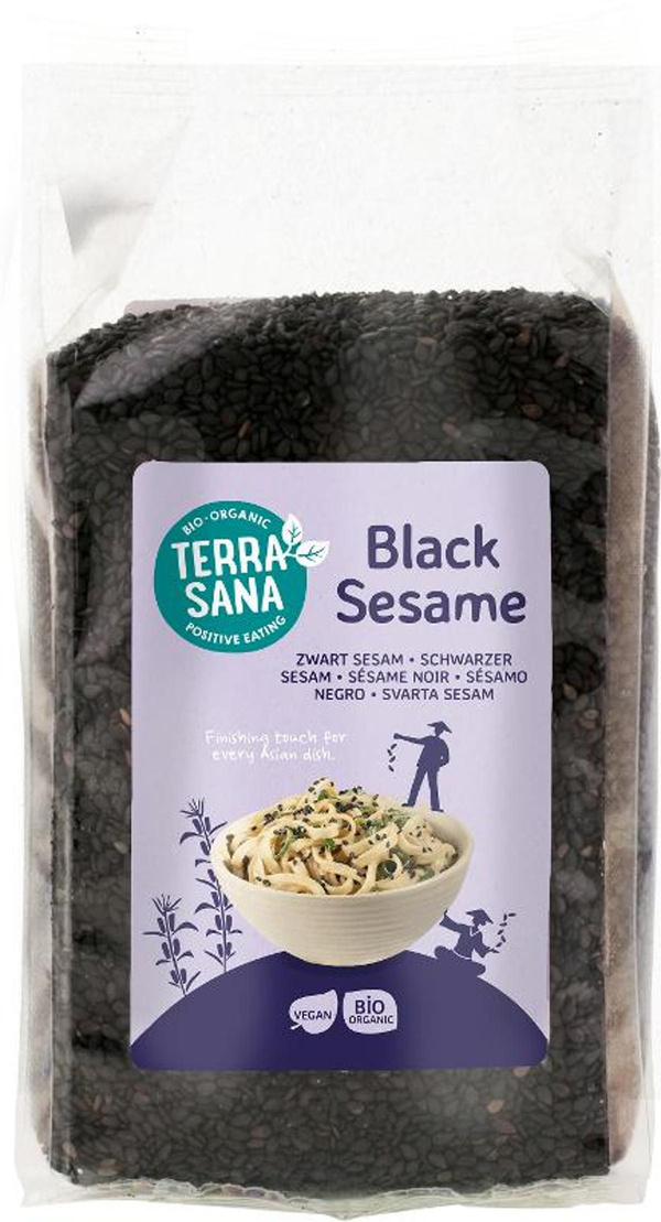 Produktfoto zu Schwarzer Sesam ungeschält von TerraSana