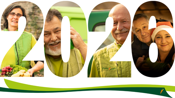 KI generiert: Menschen in "2026"-Form, landwirtschaftliches Thema.