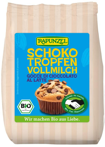 Produktfoto zu Schokotropfen zum Backen von Rapunzel