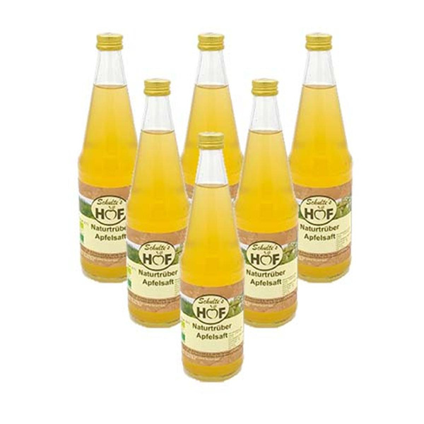Produktfoto zu 12er Kasten Naturtrüber Apfelsaft von Schulte's Hof