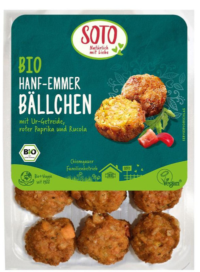 Produktfoto zu Hanf-Emmer Bällchen von Soto