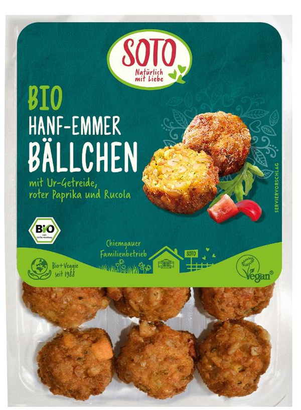 Produktfoto zu Hanf-Emmer Bällchen von Soto