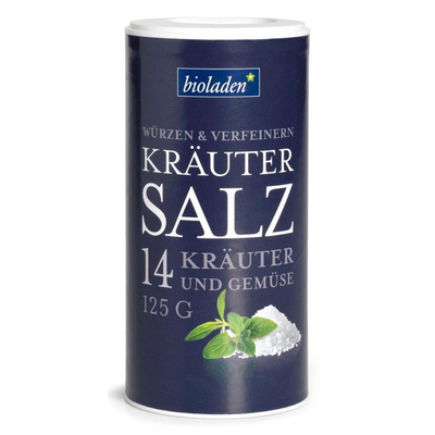 Produktfoto zu Kräutersalz Streudose von bioladen