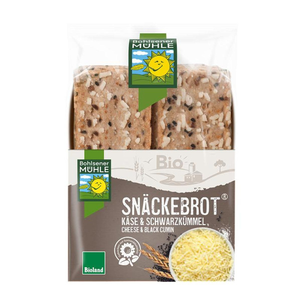 Produktfoto zu Schwarzkümmel Käse Snäckebrot von Bohlsener Mühle