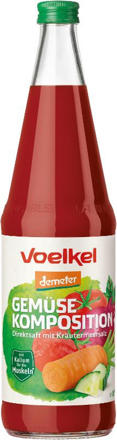 Produktfoto zu 6er Kasten Gemüsesaft-Komposition, milchsauer von Voelkel
