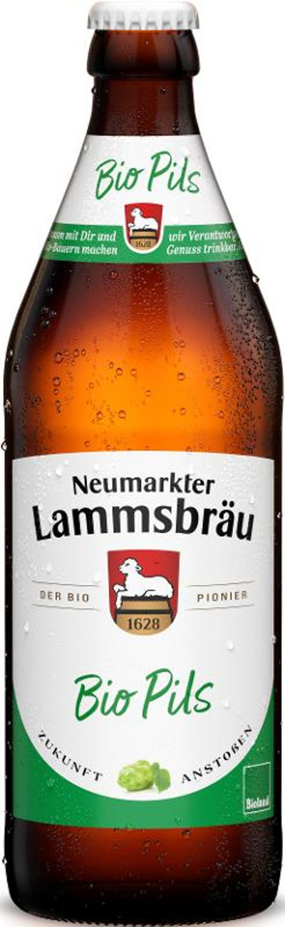 Produktfoto zu 10er Kasten Lammsbräu Bio Pils