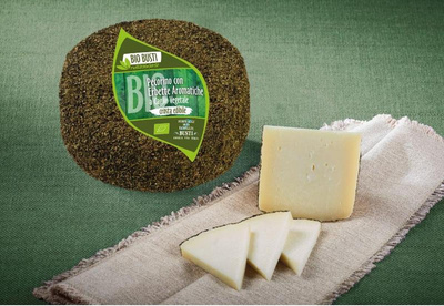 Produktfoto zu Pecorino mit Kräuterrinde, 32% von Caseificio Busti