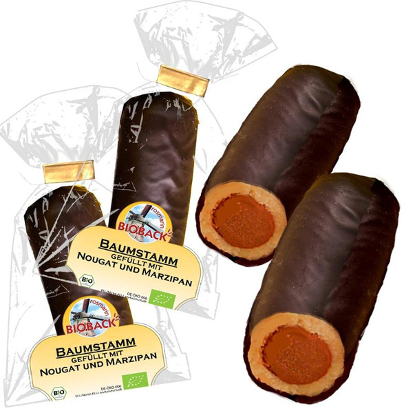 Produktfoto zu Marzipan-Baumstamm von rosmarinBIOBACK