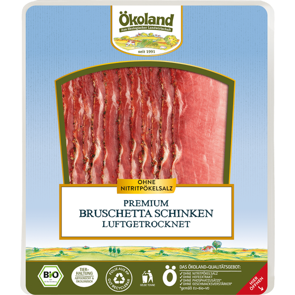 Produktfoto zu Premium Bruschetta-Schinken Ökoland