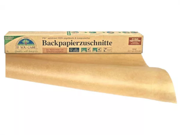 Produktfoto zu Backpapier  Zuschnitte ungebleicht