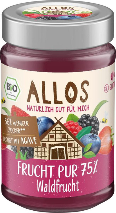 Produktfoto zu Frucht Pur 75% Waldfrucht von Allos