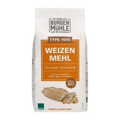 Produktfoto zu Weizenmehl 1050 von Burgermühle