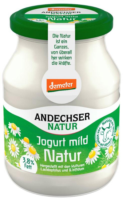 Produktfoto zu Joghurt natur Andechs 3,8 % von Andechser