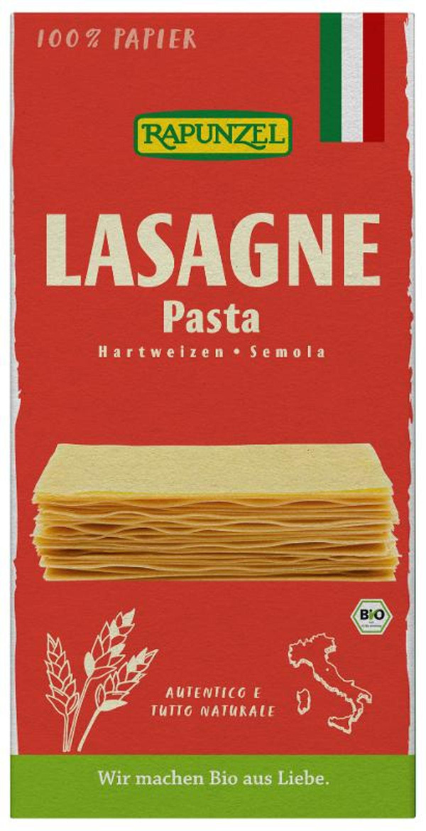 Produktfoto zu Lasagne Platten, hell von Rapunzel