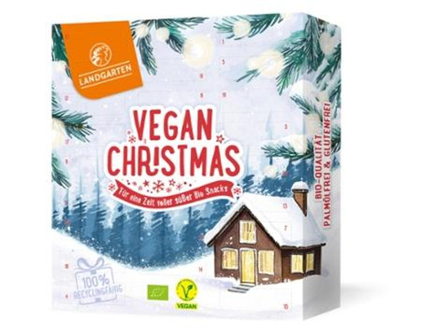 Produktfoto zu Adventskalender vegane Schokolade von Landgarten