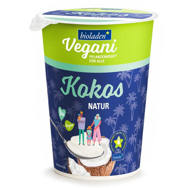 Produktfoto zu Kokos Joghurt alternativ Natur VEGANI von bioladen