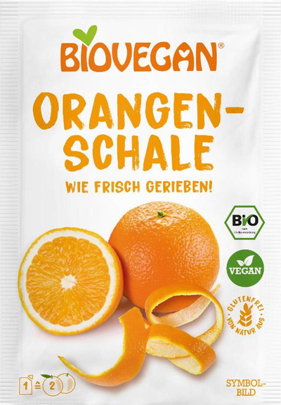 Produktfoto zu Geriebene Orangenschalen von Biovegan