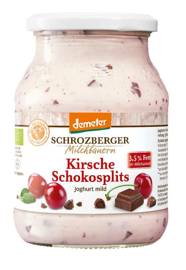 Produktfoto zu Joghurt Kirsche Schokosplits von Schrozberger
