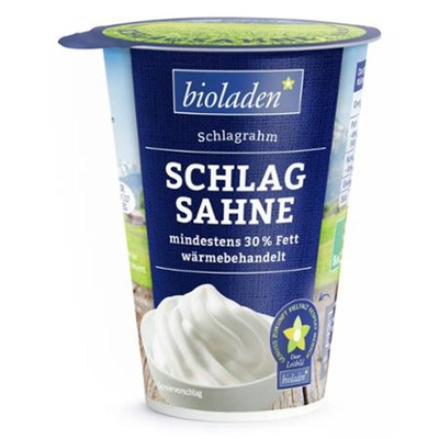 Produktfoto zu Schlagsahne 30% im Becher von bioladen