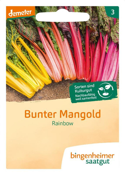 Produktfoto zu Saatgut Bunter Mangold Rainbow von Bingenheimer Saatgut