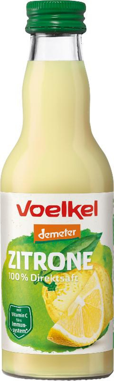 Produktfoto zu Zitronensaft, kleine Flasche von Voelkel